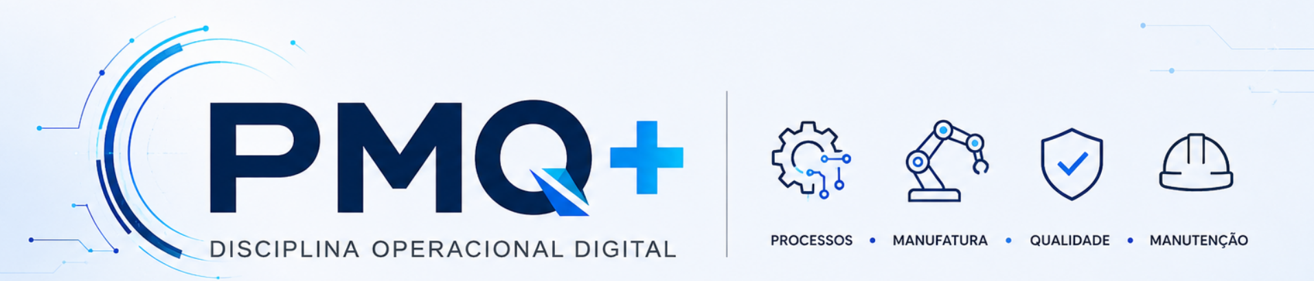 PMQ+ — Disciplina Operacional Digital. Processos, Manufatura, Qualidade e Manutenção.